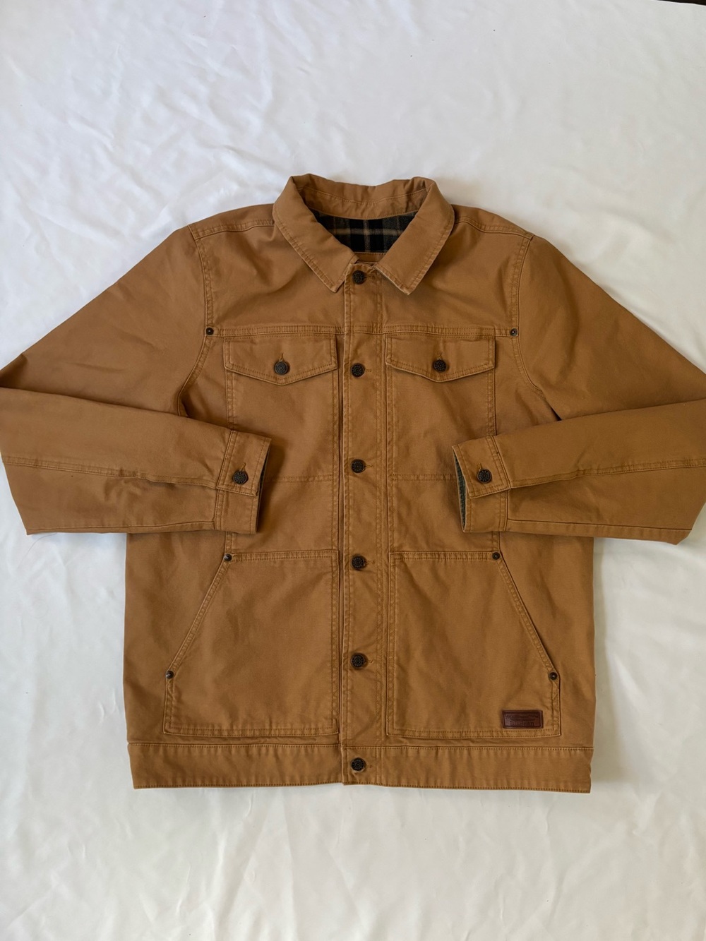 L.L. Bean Men's Brown Canvas Field  WorkwearJacket